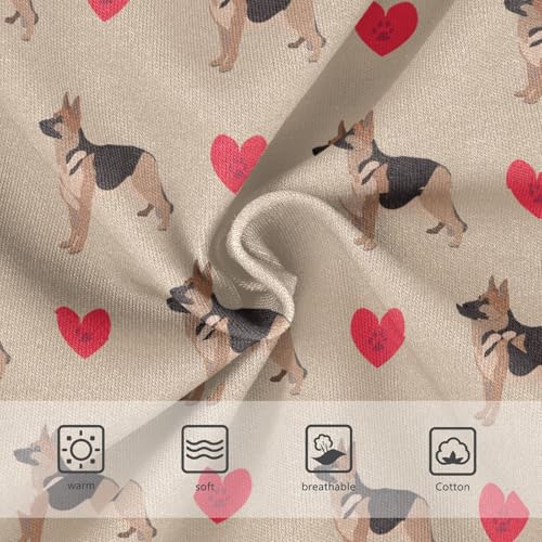 Girls' Underwear Dog with Red Heart Cotton Stretch Comfort Toddler Panties3