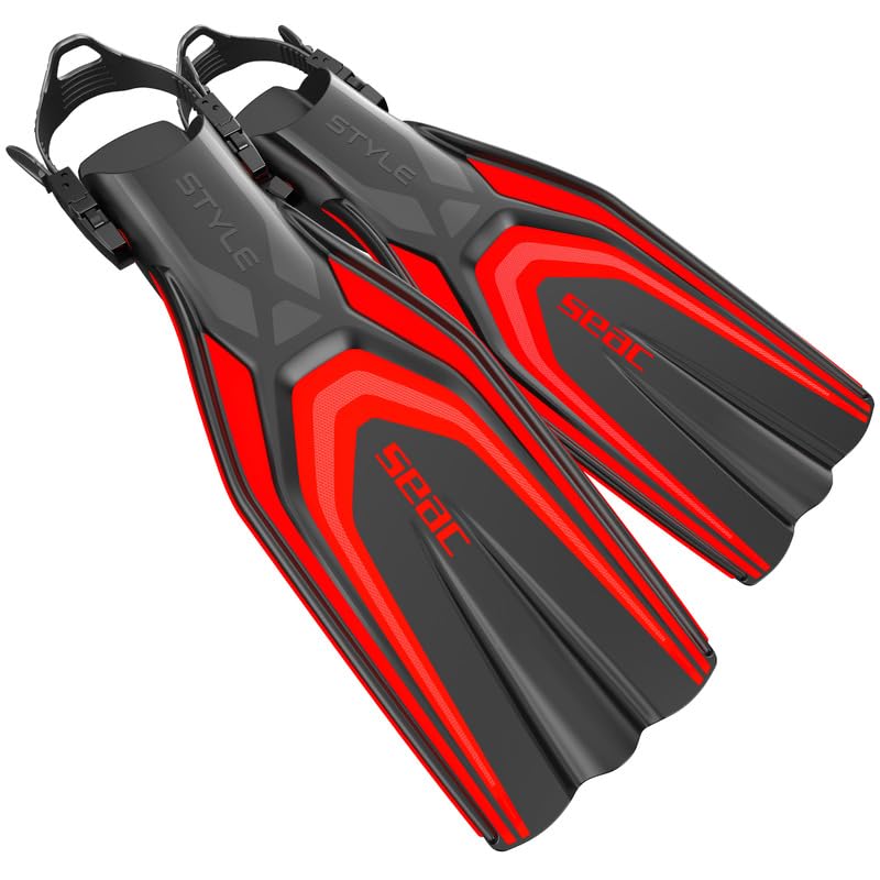 SEAC Style, Scuba Diving Fins for Professional and Recreational Use