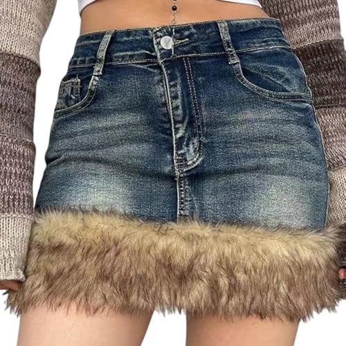 Amazon.com: GHJCFVBS Sexy Jean Skirts for Women High Waisted