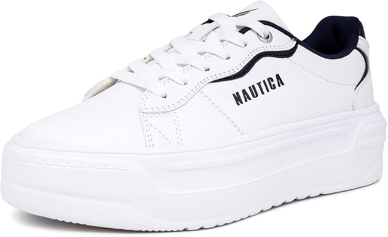 Nautica Zapatos casuales de tenis con cordones para mujer