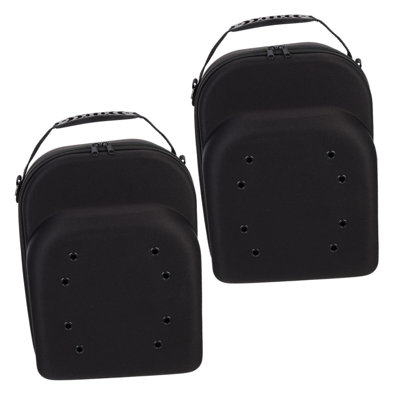 Gatuida Custodia Rigida Design Semplice e Funzionale per Cappelli da Baseball 2 Pezzi in EVA Nera, Organizer Pratico e Protettivo per Viaggi e Occasioni Speciali