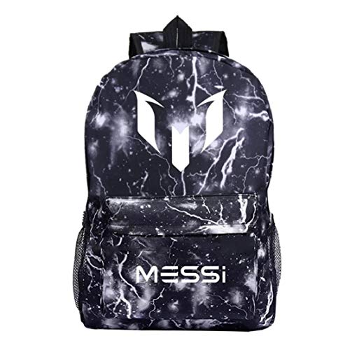 Kids Students Back to School Bookbag Daypack-Lionel Messi Backpack for School,Travel,Outdoor