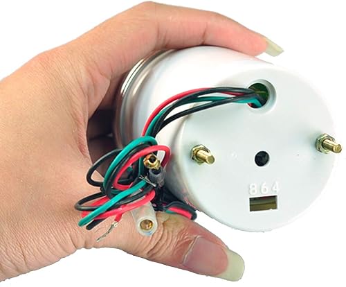 Miniatura 38 de ESUPPORT 2" 2.047 in coche motor universal Psi Turbo Boost medidor humo tinte Len LED Boost PSI Gauge,Medidor de barra Boost,Medidor de temperatura