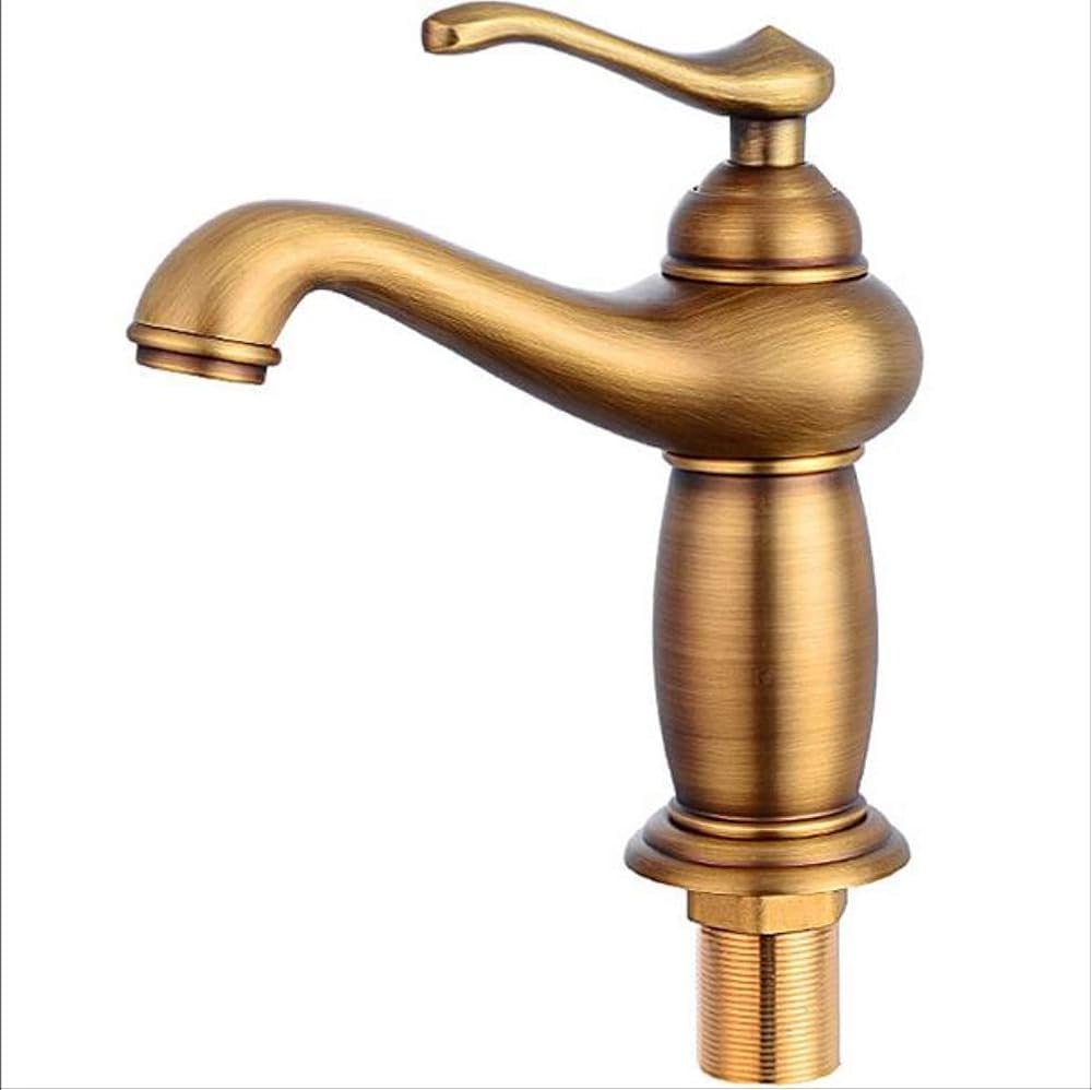 Xazlbiw A-Antique Bronze Bathroom Faucet Antique Bronze Finish Brass Basin Sink Solid Faucets Single Handle Water Mixer Taps Bath Crane A-Antique