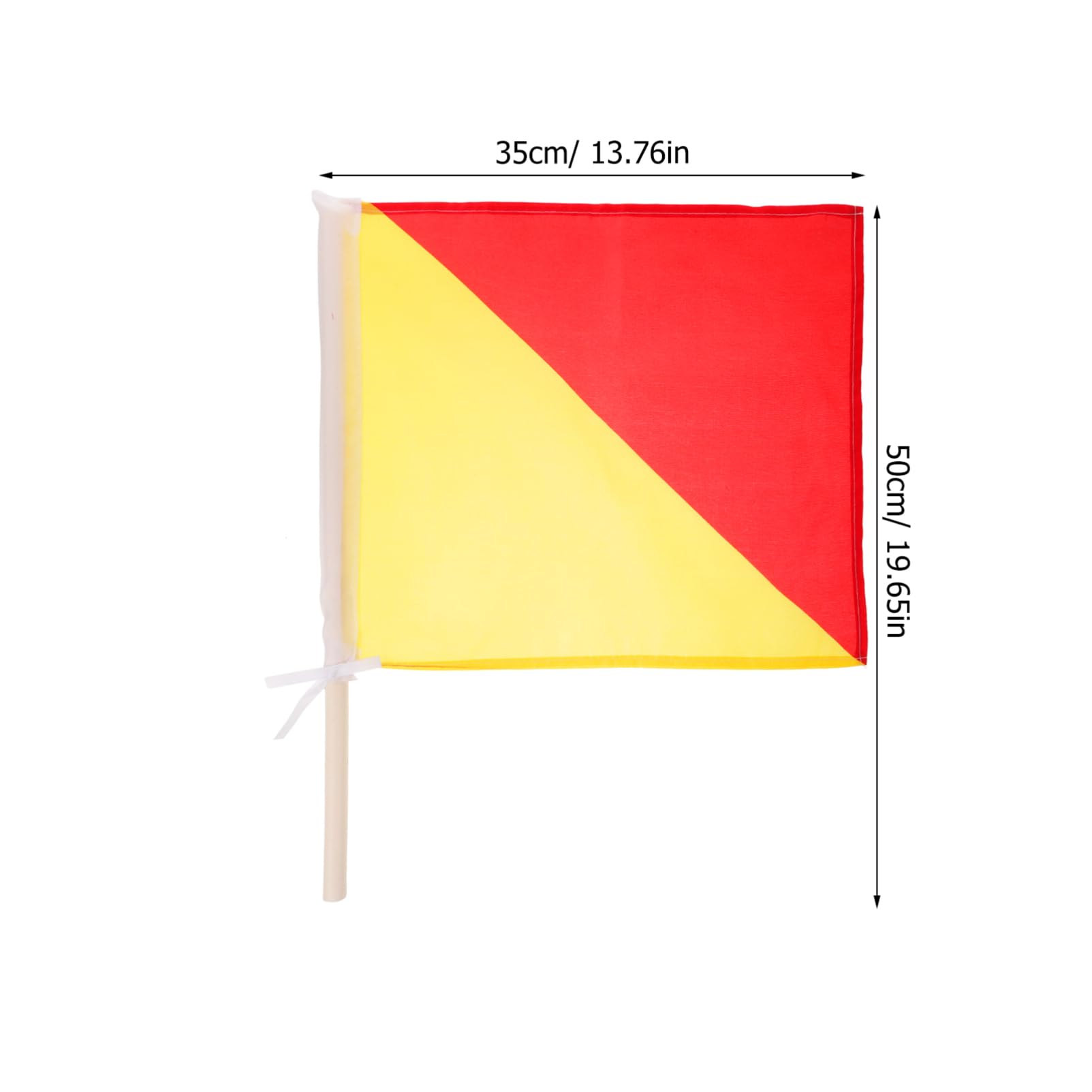 CIMAXIC Multi-function Commanding Flag Signal Flag Game Hand for Race Conducting