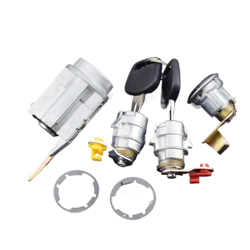 Ignition Lock and Door and Gas Lock Barrel Cylinder Compatible with Pickup Models 1988–1997