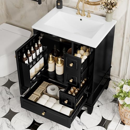 Harper & Bright Designs 24 inch black vanity