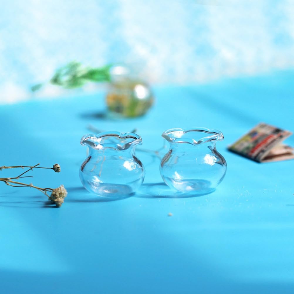 ドールハウスフィッシュタンクミニチュアガラス動物テラリウム装飾ミニチュアガラスオーナメントミニハウスアクセサリーミニチュア金魚タンク