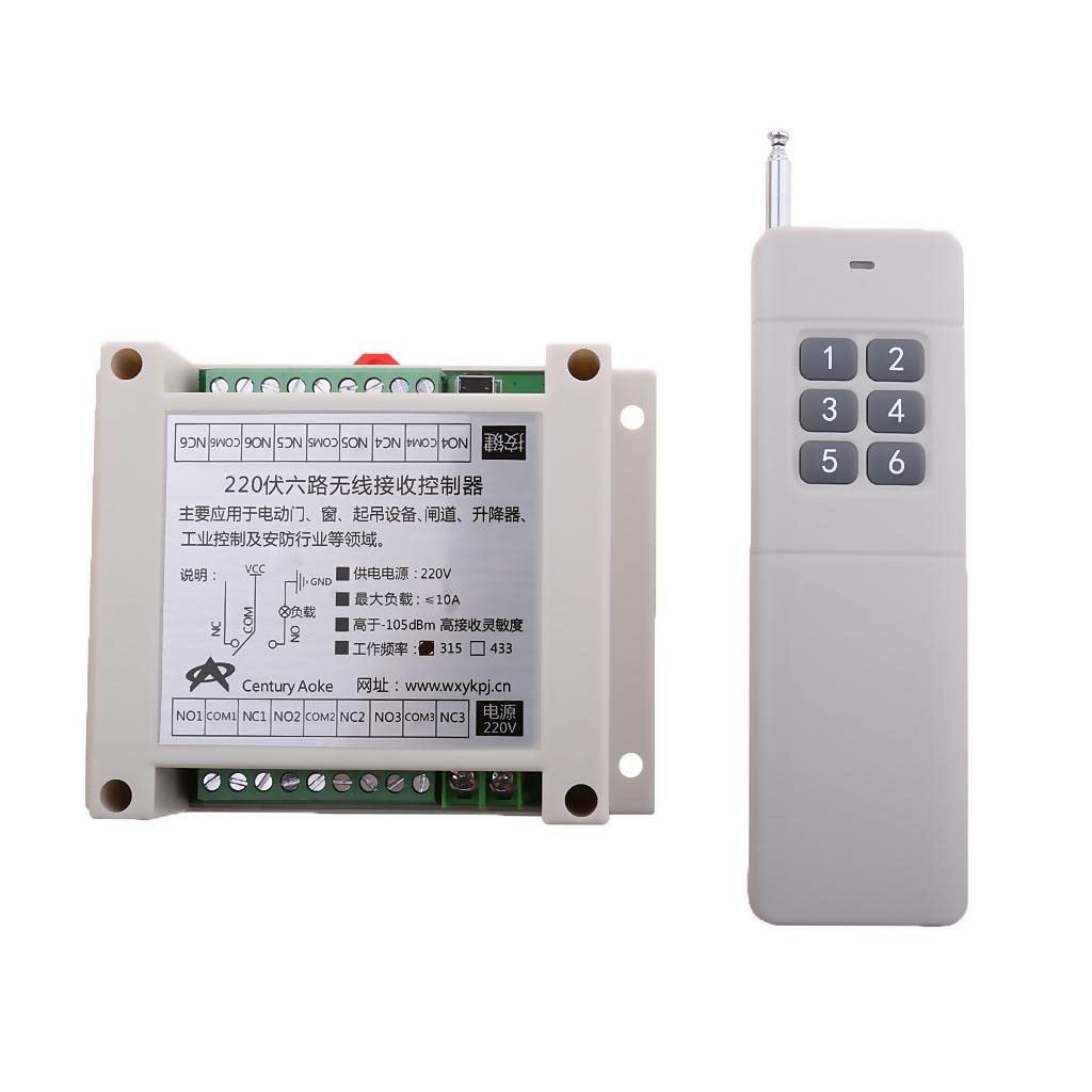 Calandis™ 220V 6 Way Light Motor Water Pump Wireless Remote Control Relay Switch 1200M | Relay Parts & Accessories | Relays | Contactors, Relays & Starters | Automation, Motors & Drives-picture-13