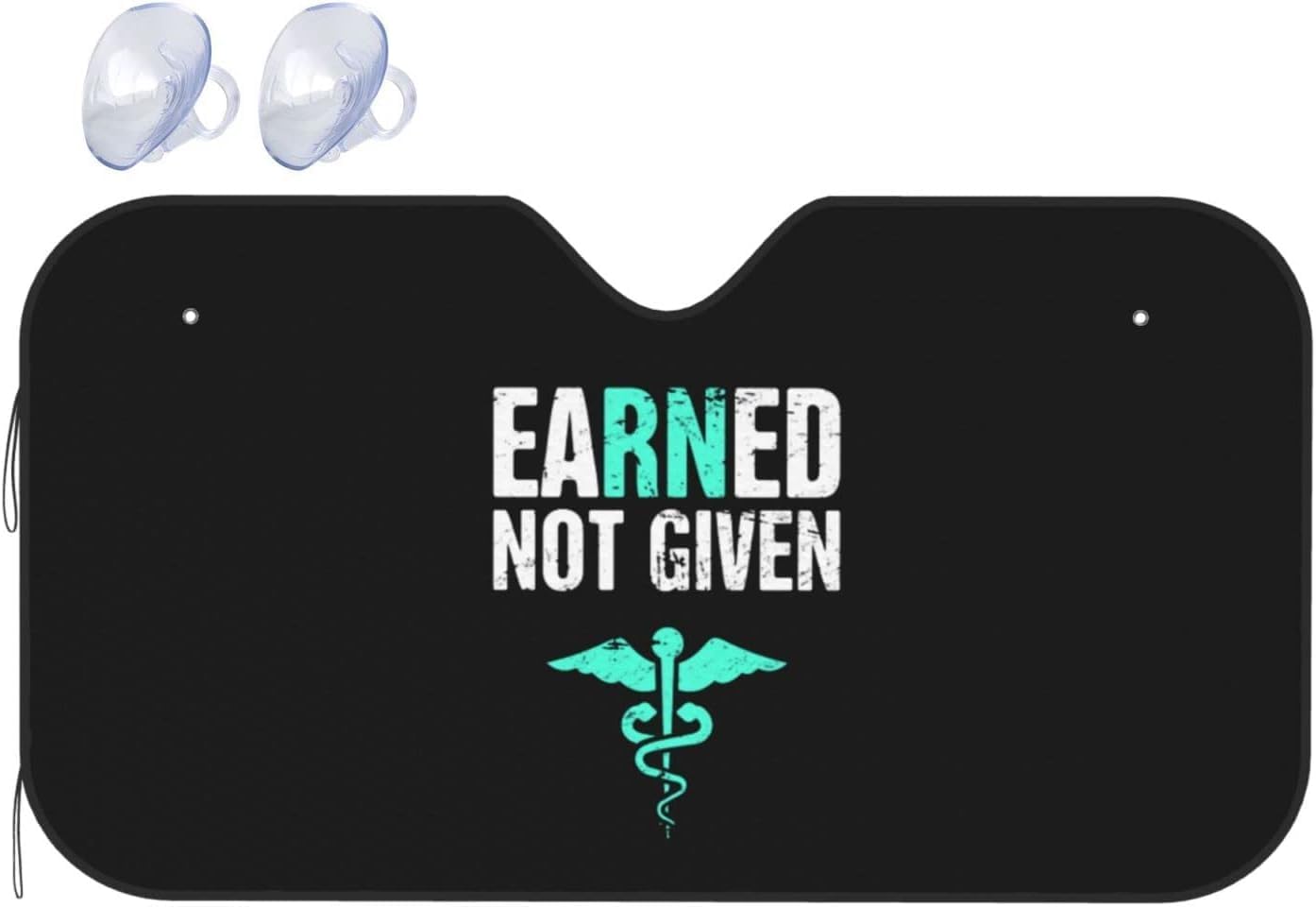Nurse Earned Not Given Car Windshield Sun Shade Keep Your Vehicle Cool, for SUV Cars Trucks Universal Sun Shade
