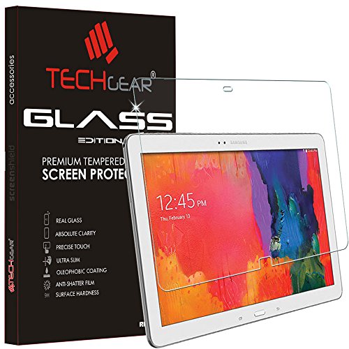 Pellicola protettiva in vetro temperato Techgear Glass Edition, accessori e istruzioni di applicazione all'interno della confezione.