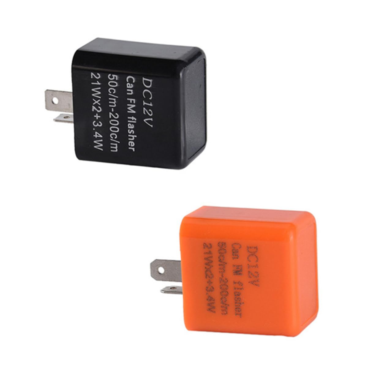 OSOLADY Motorcycle Flasher Turn Signal Light Relay for Motorcycle 2 Pin Led Indicator Dc12v Fix Flashing Issues