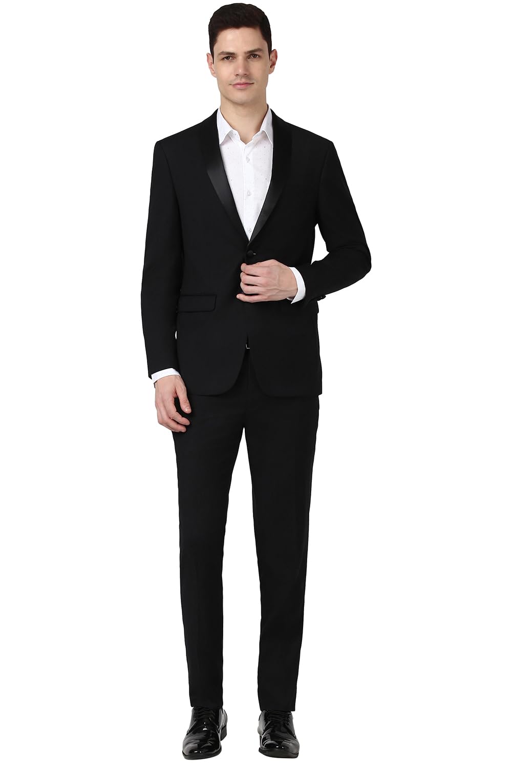 Men's Polyester Blend Two Piece Suit-Dress Set-image-45