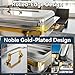 Amhier 9Qt 4 Pack [Multiple Food Pans Combo] Chafing Dishes for Buffet | High Grade [Durable and Hard] Chafing Dish for Parties, Events & Weddings, Indoors & Outdoors, Gold