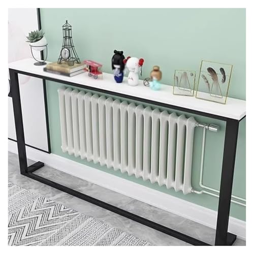 Estante delgado para consola sobre radiador, mesa trasera estrecha para oficina o sala de estar, ideal para almacenamiento y decoración de mesita de noche