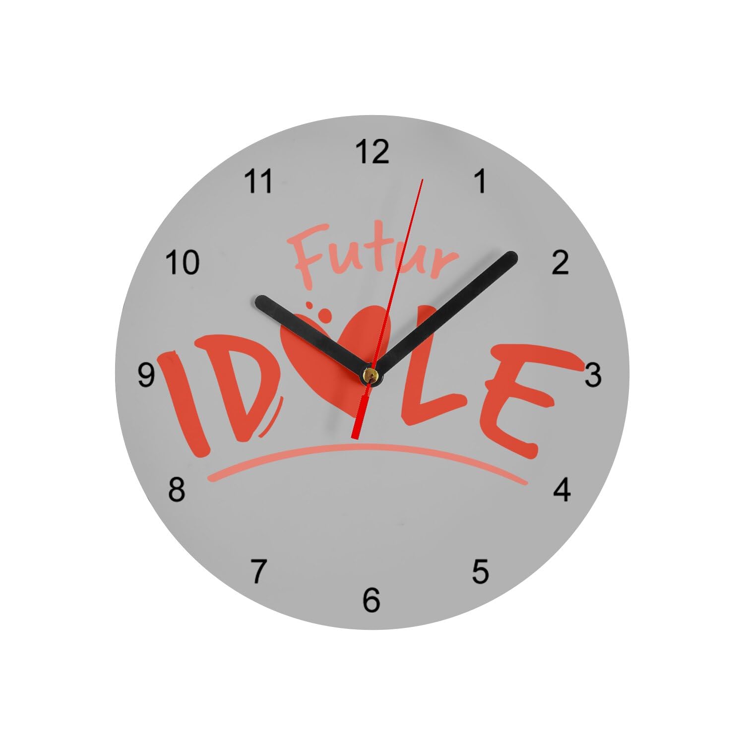 Horloge murale en verre grise pour sublimer votre bureau de streamer et salon tendance