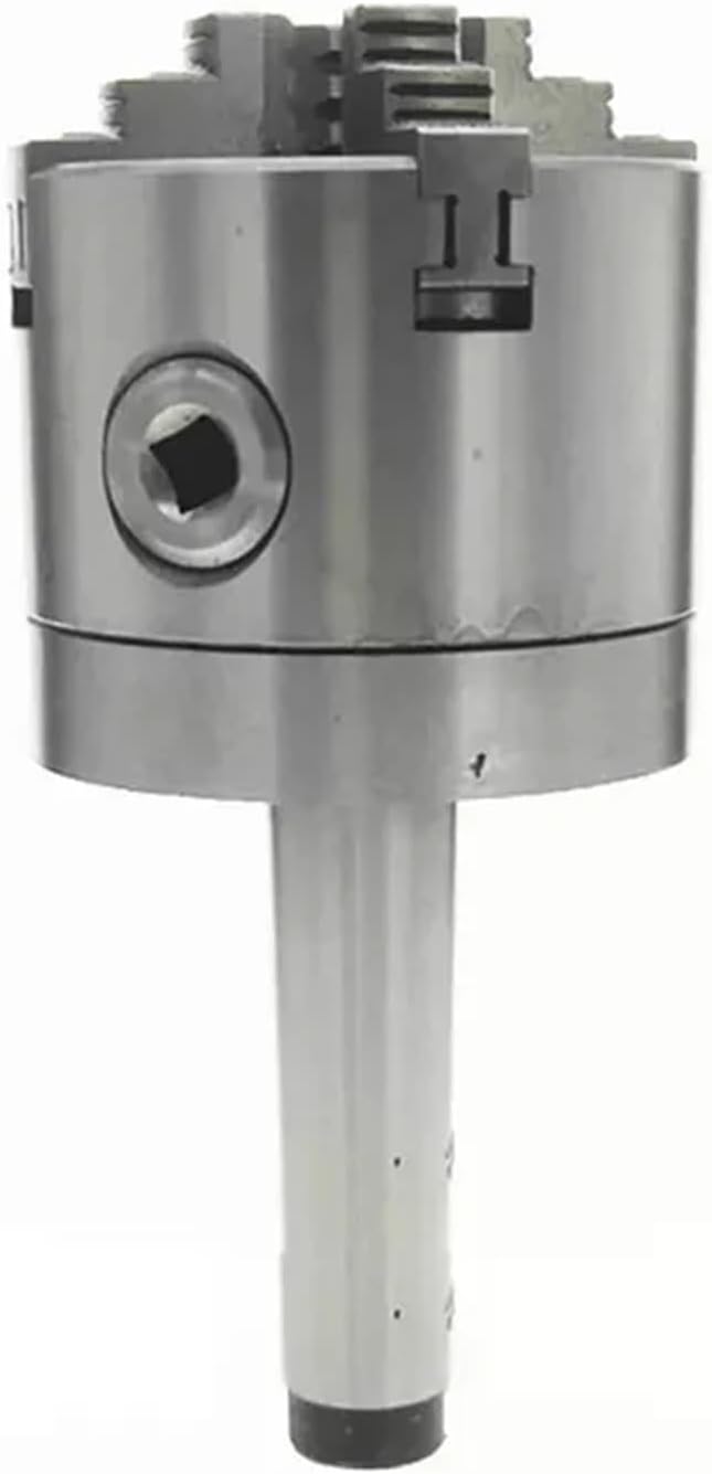 3 Jaw Chuck 125mm with Mt2 Chuck Adapter Morse Taper Chuck Flange Fix Type Lathe Chuck Flange MT2-125 for K11-125 Lathe Chuck