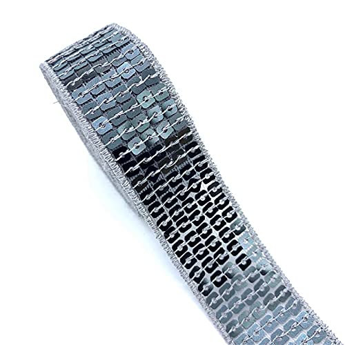 Pmnzdy Ruban à paillettes à coudre - 5 yards x 25 mm (5 Pmnzdy Ruban à paillettes à coudre - 5 yards x 25 mm (5