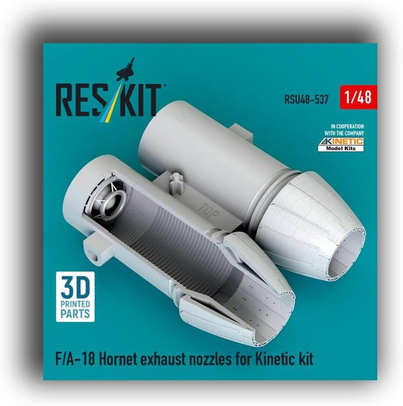 RSU48-0537 1/48 F/A-18 Hornet for Kinetic kit (3D Printed) Scale Model/Replica RESKIT