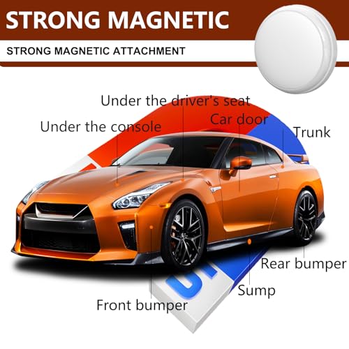 2024 New Model GPS Tracker for Vehicles,Mini Portable Magnetic Car GPS Tracker,Full Global Coverage Location GPS Tracker for Kids,Dogs,No Subscription Required/No Monthly Fee/No SIM Card Required