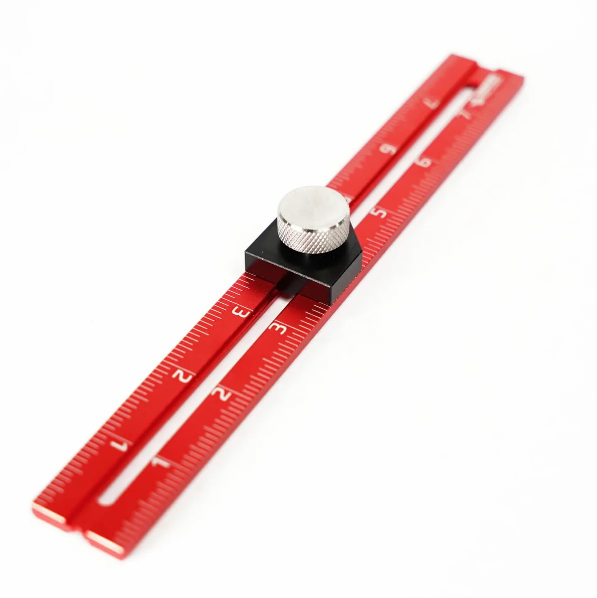 RED Tail Offset Ruler - Offset Marking Gauge, Woodworking Layout Tool for Cabinetry, Trim Work, General Layout and Windows and Doors