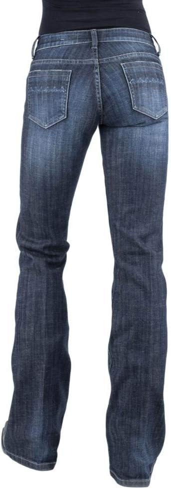 Stetson Women's 816 Classic Bootcut Jeans Blue 12 REG