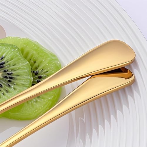 image for Hosybal Gold Crab Stainless Steel Forks,Escargot Fork 2 Prong Tasting 