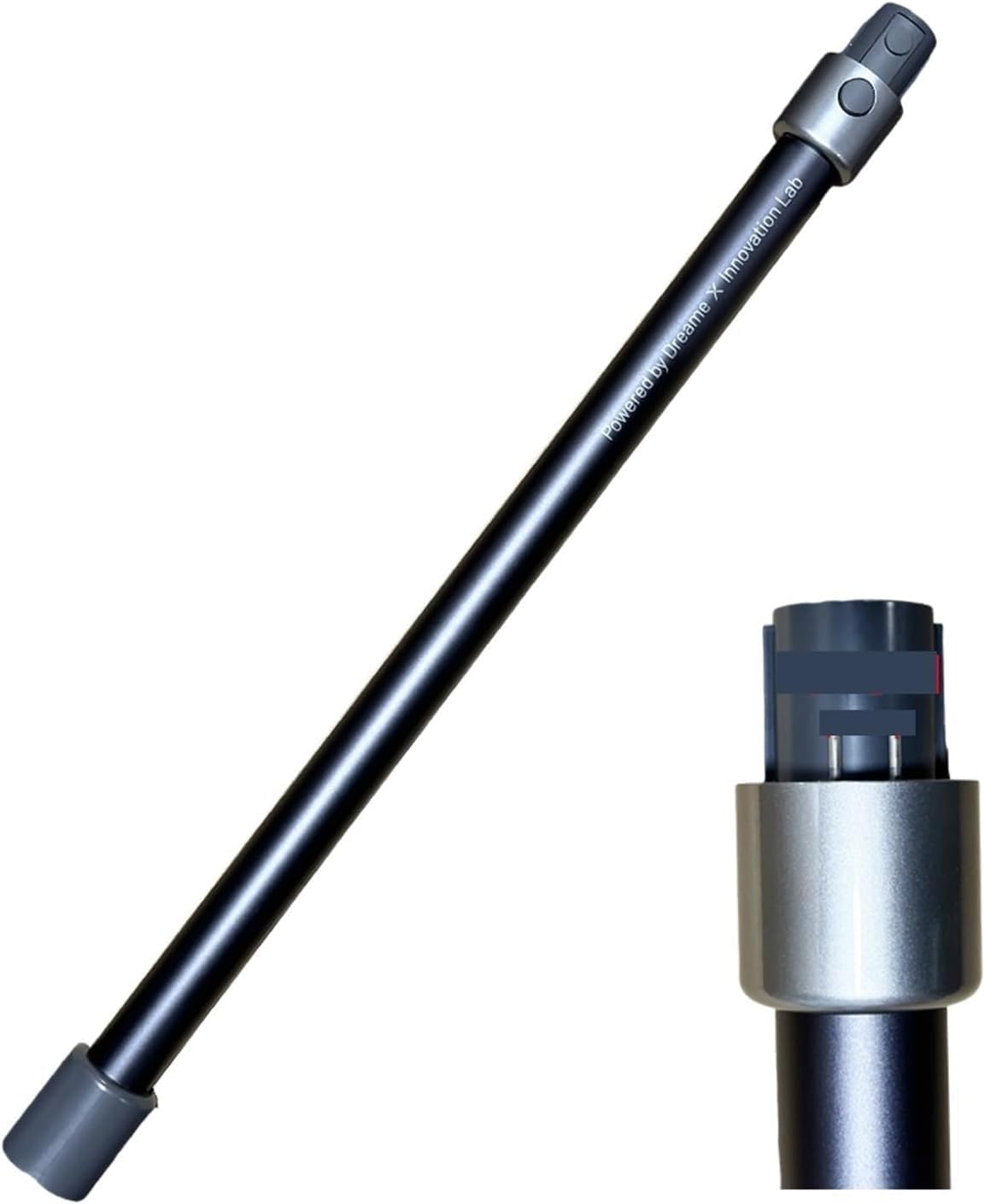 Accessori for Aspirapolvere con Asta Telescopica for Tubo di Prolunga Elettrico. Compatibile for Dreame.V9 V9p V10 V11 V11SE V12 V12 PRO T10 T20 T30 (Size : Black Rod 1.2cm)