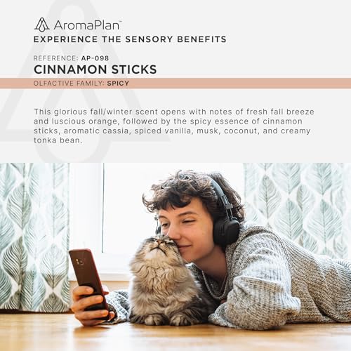 Aromaplan-Hotel-Scents-Cinnamon-Sticks-5-Fl-Oz-148ml-Home-Luxury-Aroma-Hotel-Fragrance-Diffuser-Oil-Hotel-Diffuser-Oil-for-Aromatherapy-USA-Made-Bigger-Bottle-Bolder-Aroma-Longer-Lasting Aromaplan Hotel Scents Cinnamon Sticks 5 Fl Oz 148ml Home Luxury Aroma Hotel Fragrance Diffuser Oil Hotel Diffuser Oil for Aromatherapy USA Made Bigger Bottle Bolder Aroma Longer Lasting