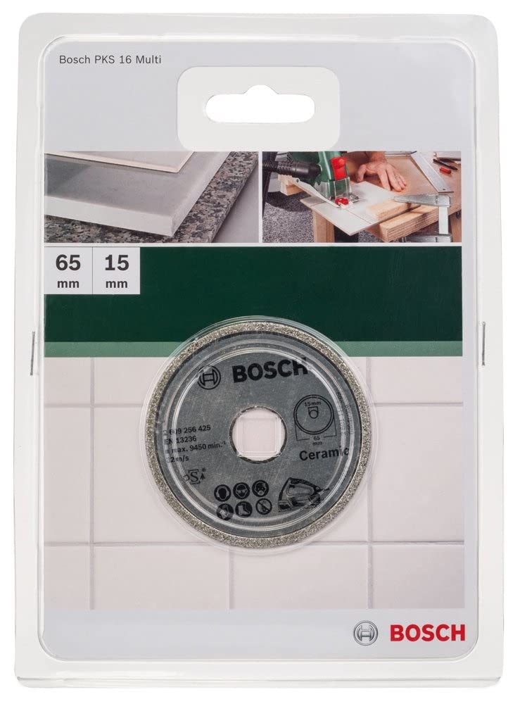 Bosch Home and Garden 2609256425 Diamant-Trennscheibe 65 x 15 mm, grau (Packung mit 6)