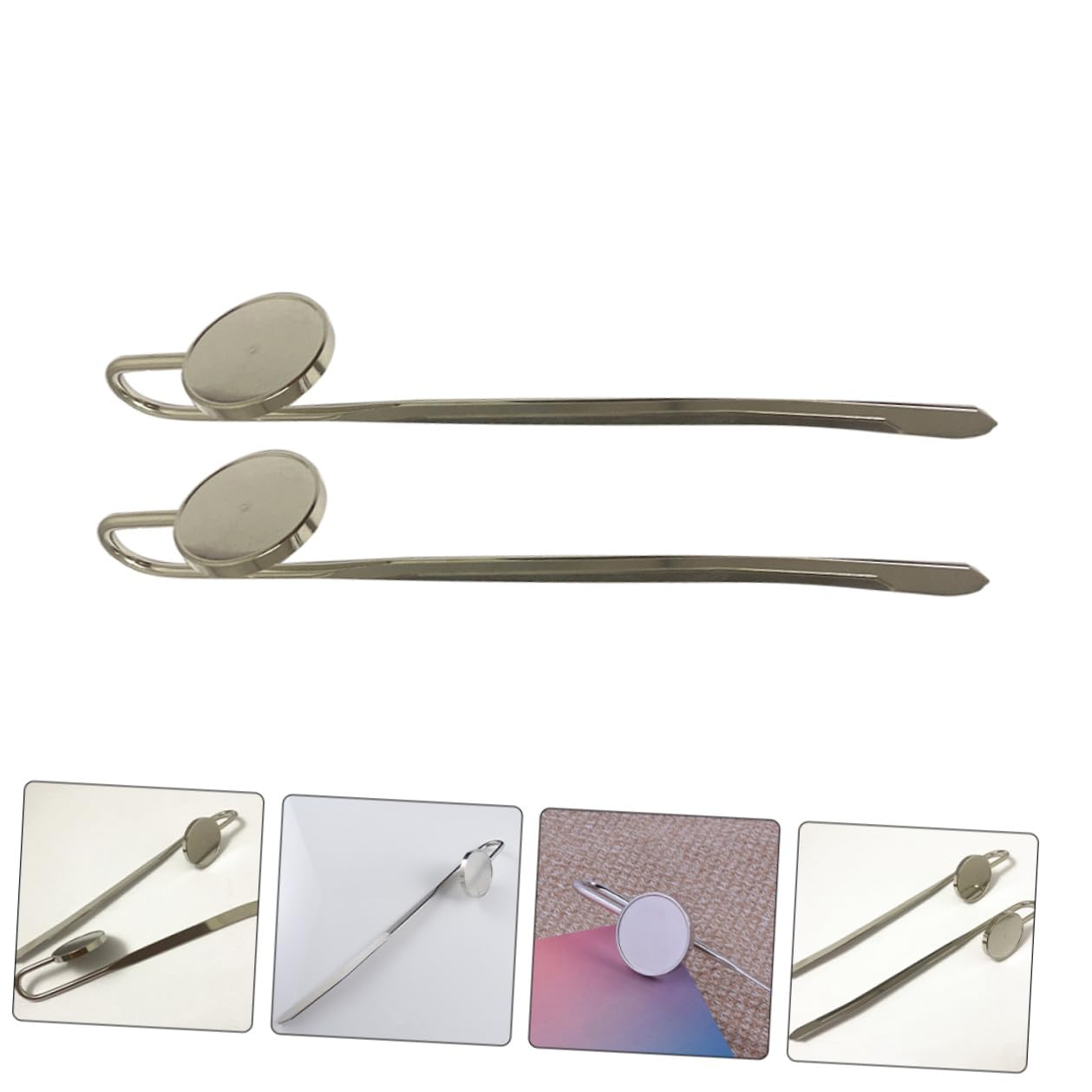 24 Stück Metall-lesezeichen mit Gebogenem Haken DIY Lasergraviert Rund Dekorative Buchzeichen für Männer und Frauen Erinnerungsgeschenk für Abschluss und Jubiläum