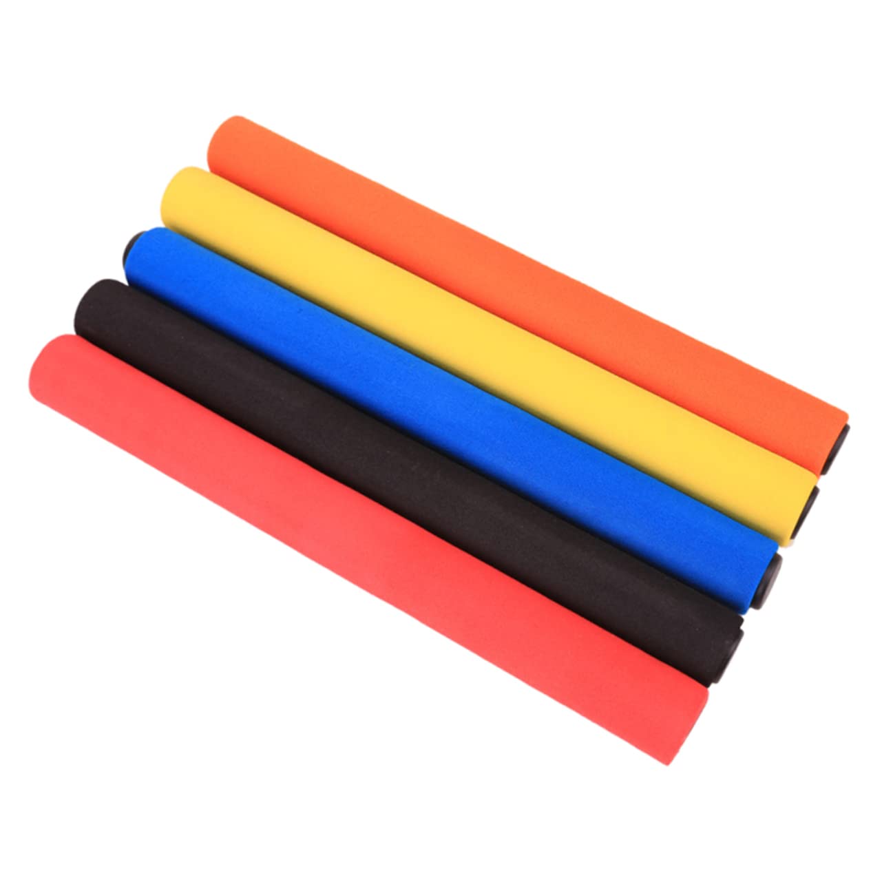 Cabilock 5pcs Boys and Girls Relay Stick Anti-slip Sponge Cover Running Accessory