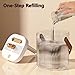 Large humidifier, 67.63 oz cool mist suitable for large spaces and top-fill design homes, colorful lights and timer - safe for all areas of your living environment,USB bedroom/home humidifier,Green