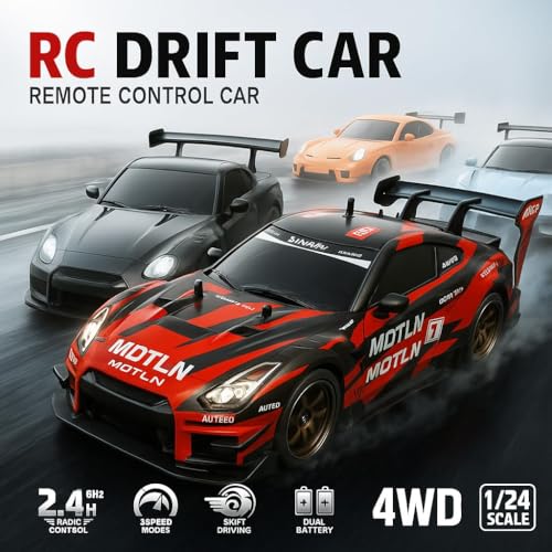 Image of Samtop 1:16 Remote Controlled Drift Car 4WD GT RC Car with Proportional Throttle & Steering, High-Speed Drifting Toy Car for Adults, Boys & Children (Standard)