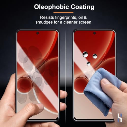 Image of Tempered Glass for OnePlus Nord 3 | Nord CE 3 (6.7 Inch) Military Grade 9H Screen Guard, Anti-Scratch, Shatterproof, Edge-to-Edge Full Coverage - Black Border