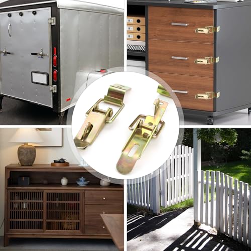 10 Stücke Spannverschluss Eckbefestigung, Spannverschluss AnhäNger Spannverschluss Kistenverschluss, Spannverschluss Klein für Kisten, Schubladen, Schränke