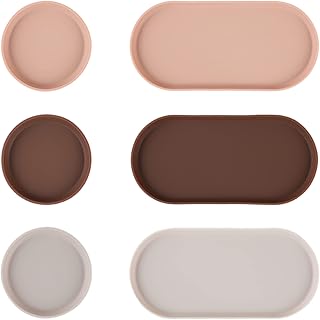 BLUE GINKGO Mini Silicone Trays - Set of 6 Multipurpose Kitchen Accessories