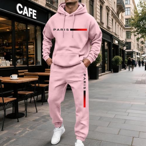 Workout Sets for Men Fleece Hoodie Workout Pants Jogger Jogger Sets - image 2