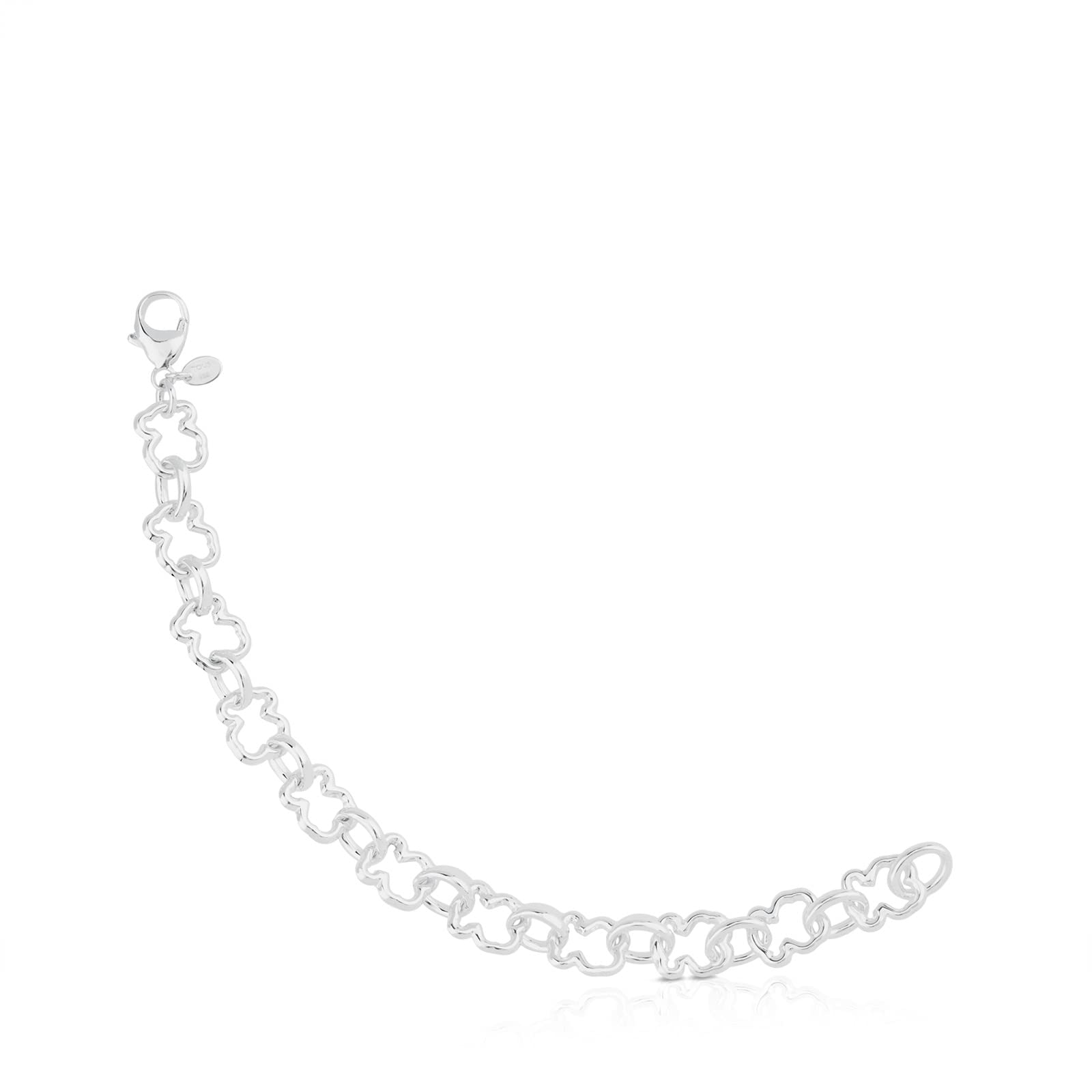 TOUS Pulsera para Mujer de Plata de Primera Ley, Colección New Carrusel