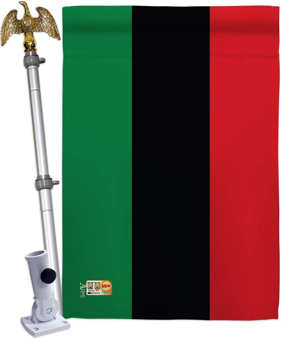 Pan African House Flag Black History Juneteenth Jubilee Days Americans Independence Day Small Decorative Gift Yard Banner Made In USA 28 X 40