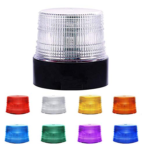 Gyrophare LED stroboscopique 8 coloré Rechargeable 12-80V feux clignotant d'urgence signalement lumières pour camion véhicule