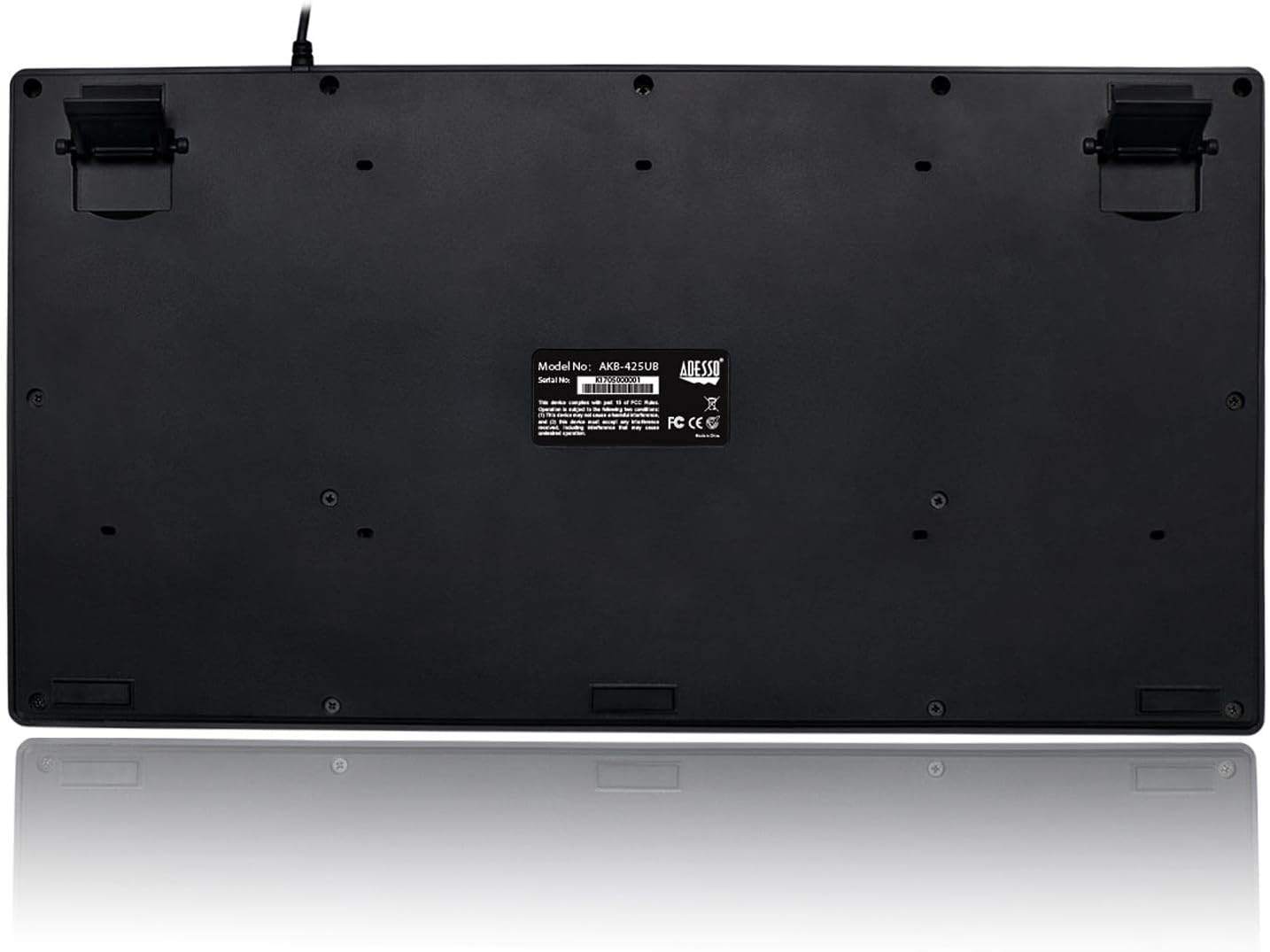 Adesso AKB-425UB-MRP 1U Rackmount Drawer with USB Touchpad Keyboard Which Designed for Server Rack or Cabinet,19 x 1.75 Inch