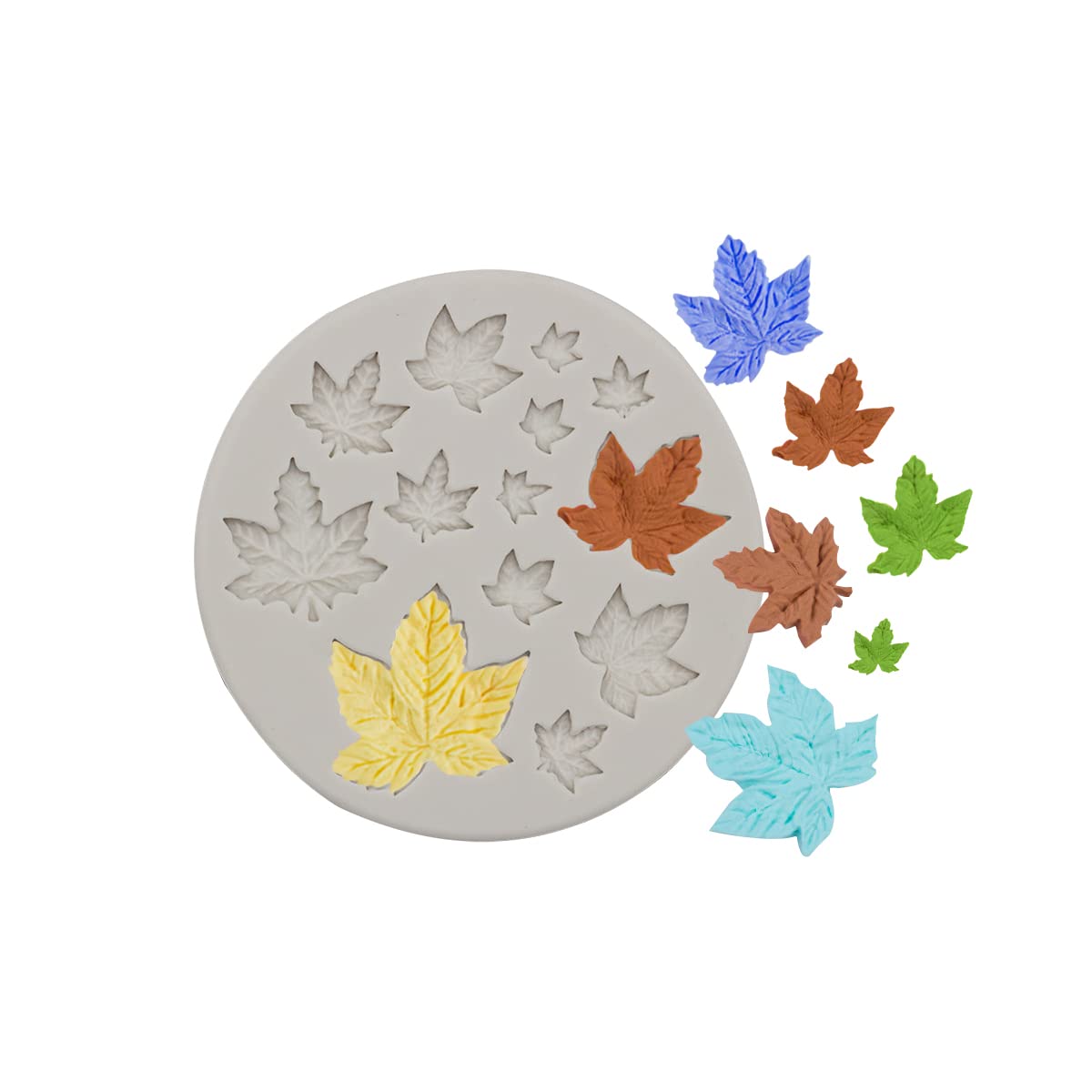 MMDOCO Flower Polymer Clay Molds,Polymer Clay Molds for Jewelry Making, Polymer Clay Molds for Polymer Clay Earrings Decoration