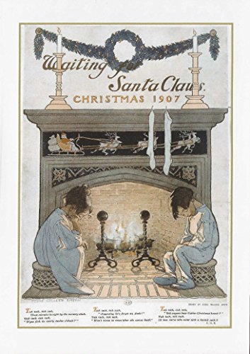 Immagine vintage in attesa di Babbo Natale