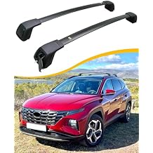 رف سقف بقضبان متقاطعة مناسب لحامل الأمتعة Hyundai Tucson 2022-2026، ملحقات حامل البضائع على السطح مع قضبان جانبية مسطحة