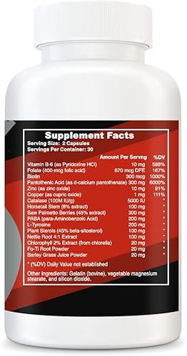 Miniatura 6 de My Natural DETOX60 cápsulas de terapia de cabello gris anti reversióneliminación de canas