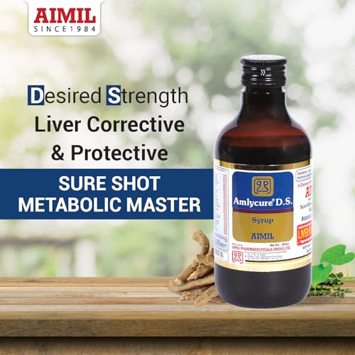 Image of AIMIL Amlycure D.S. Syrup for Liver Health - Natural Liver Herbal Tonic | 100 ml
