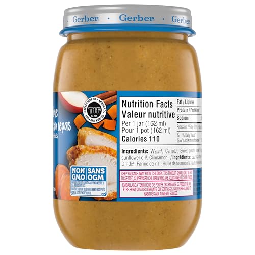 Gerber Mealtime Purée Turkey and Veggies Jar, 12x162ml - Image 6
