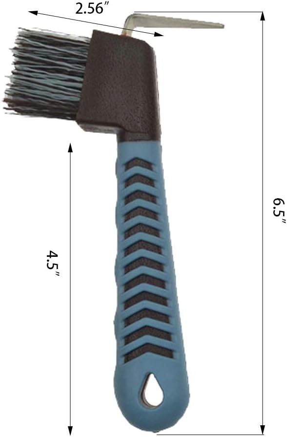 2PCS Horse Hoof Pick Brush with Soft Touch Rubber Handle,Portable Hoofpick(Random Colors) : Pet Supplies