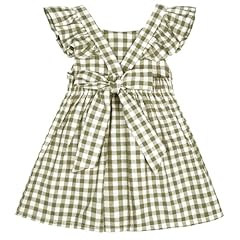 7273ja# Plaid Fly Sleeve-olive and White